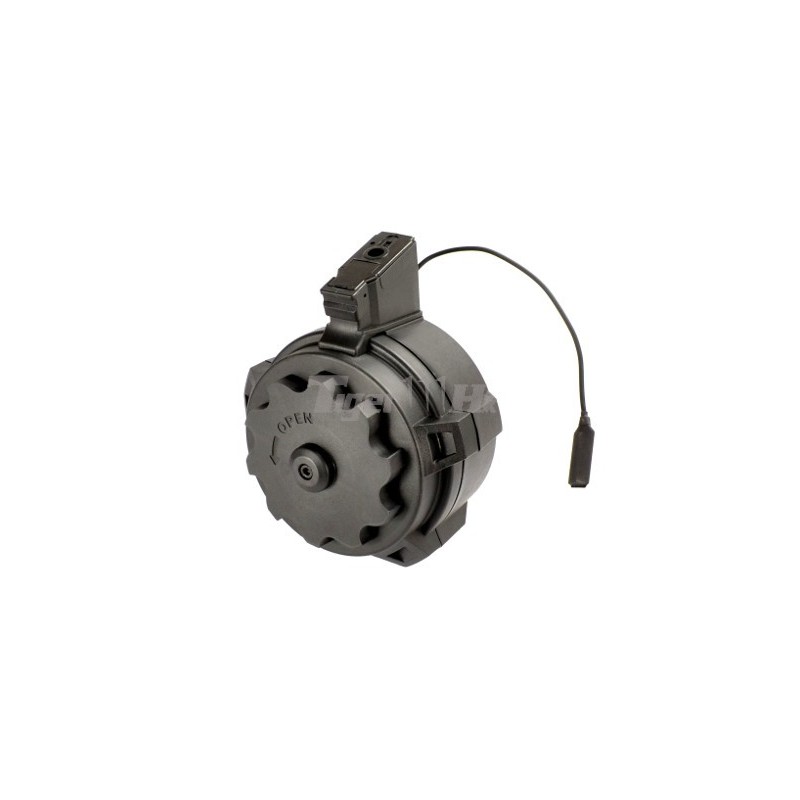 G&P 1700rds "ATTACK" Auto Winding Drum Mag For Marui AK47 AEG