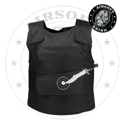 Chaleco Anticorte negro (Nylon)