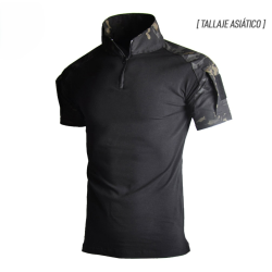 Polera tactica manga corta MulticamBlack
