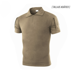 Polera tactica manga corta Coyote
