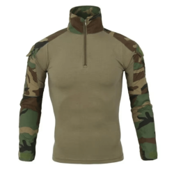 Polera tactica manga larga Woodland