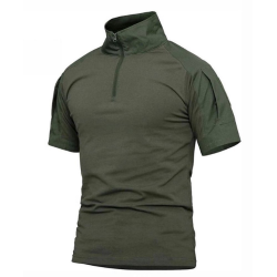 Polera tactica manga corta camuflajes OD