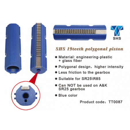 SHS PISTON 19 DIENTES AZUL ( TT0087 )