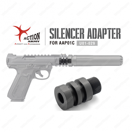 Action Army AAP01C Silencer Adapter ( 14mm CCW ) ( AAP-01